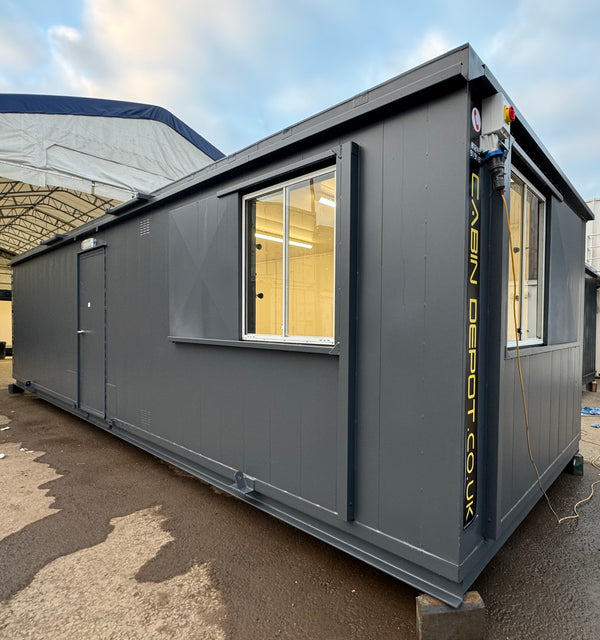 32x10ft Cabin | Open Plan Canteen / Office | Anti-Vandal | Site Accommodation | No 1177