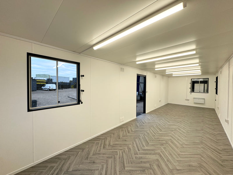 32x10ft Cabin | Open Plan Canteen / Office | Anti-Vandal | Site Accommodation | No 1177