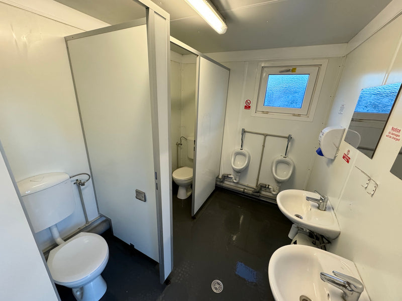 16 x 8 ft | 3 + 1 Toilet Block | Portable Building | Site Accommodation | Reduced | No 1360