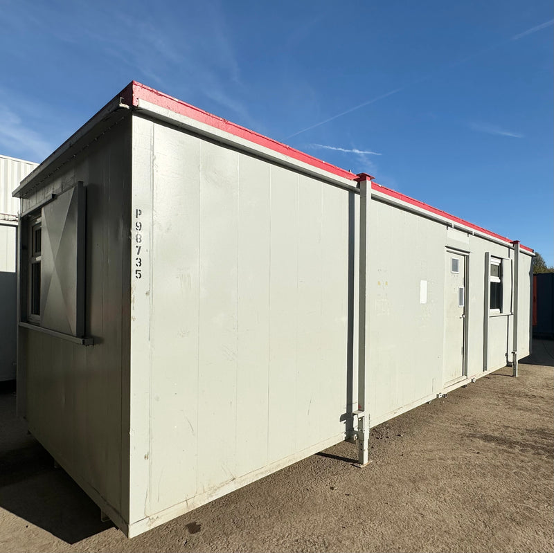 32x10ft | Open Plan Canteen / Office | Kitchen | Portable Anti-Vandal Building | Site Accommodation | Reduced |No 1373