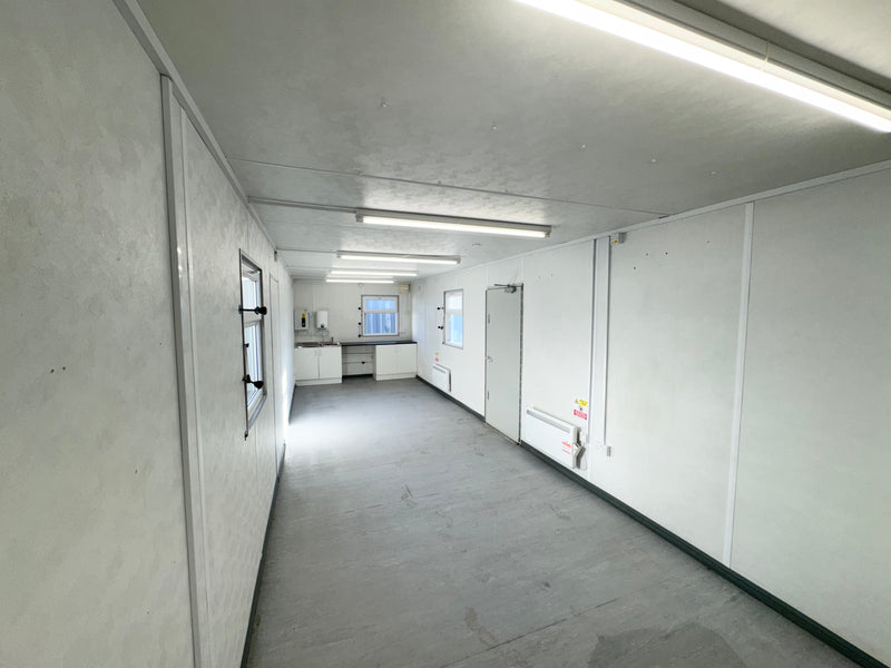 32x10ft | Open Plan Canteen / Office | Kitchen | Portable Anti-Vandal Building | Site Accommodation | Reduced |No 1373