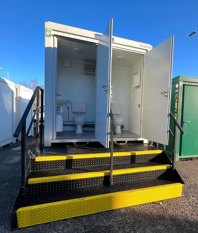 1+1 Toilet Block & New Stepped Waste Tank For Double Toilet Block