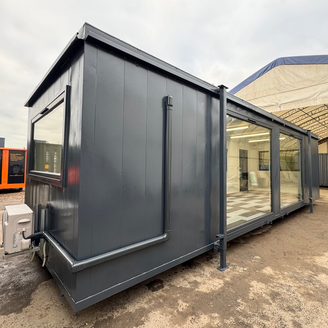 32x10ft Cabin | CUSTOM | Open Plan | Office / Canteen | Picture Windows | Portable Building | No 1277