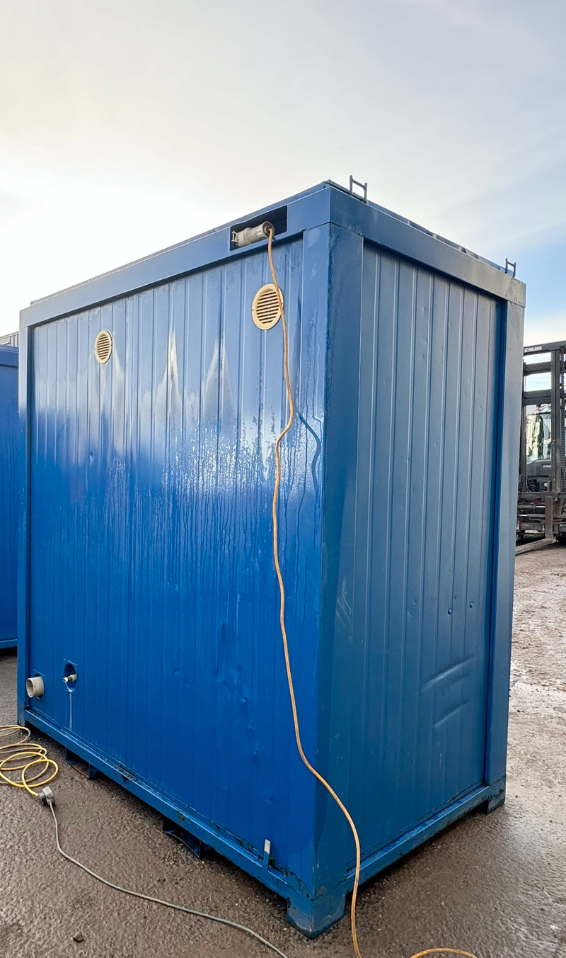 Double Toilet Blocks | Male Female WC | 8x5 Ft | Unrefurbished Portable Toilet Block 1+1 Toilet Blocks | Blue | No 1385