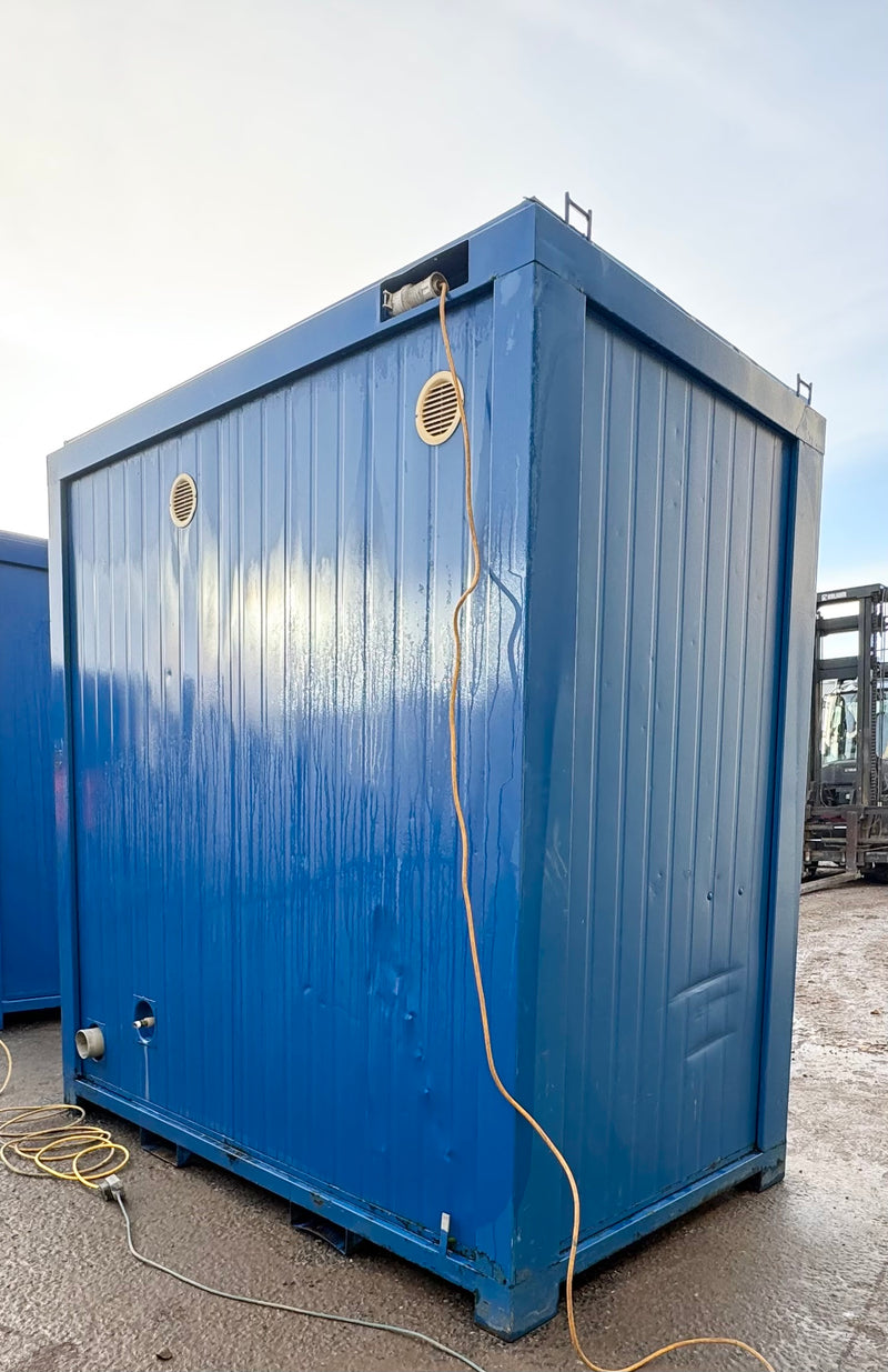 Double Toilet Blocks | Male Female WC | 8x5 Ft | Unrefurbished Portable Toilet Block 1+1 Toilet Blocks | Blue | No 1385