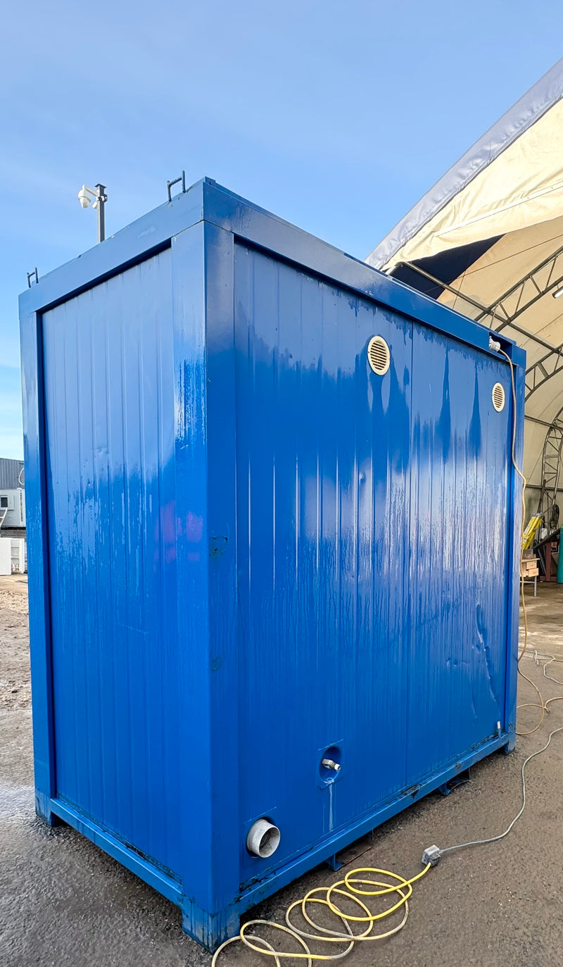 Double Toilet Blocks | Male Female WC | 8x5 Ft | Unrefurbished Portable Toilet Block 1+1 Toilet Blocks | Blue | No 1385