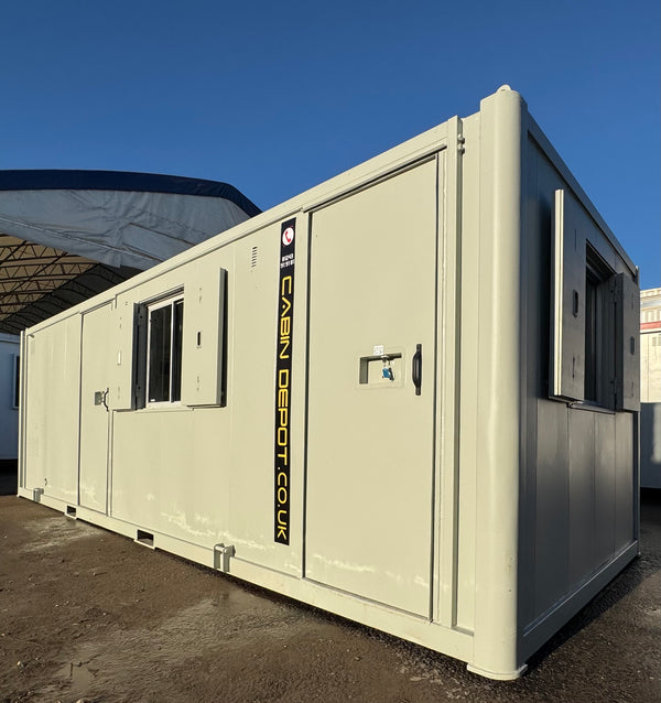 25x9ft | Static Welfare Unit | Office, Toilet, Canteen, Drying Room & Generator 6KVA | Welfare | Anti-Vandal | No 1250