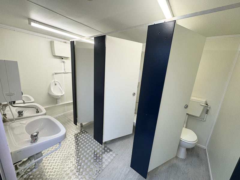 3+1 Toilet Block | 16 x 9 Ft Anti-Vandal | Portable Toilet Block | No 1108