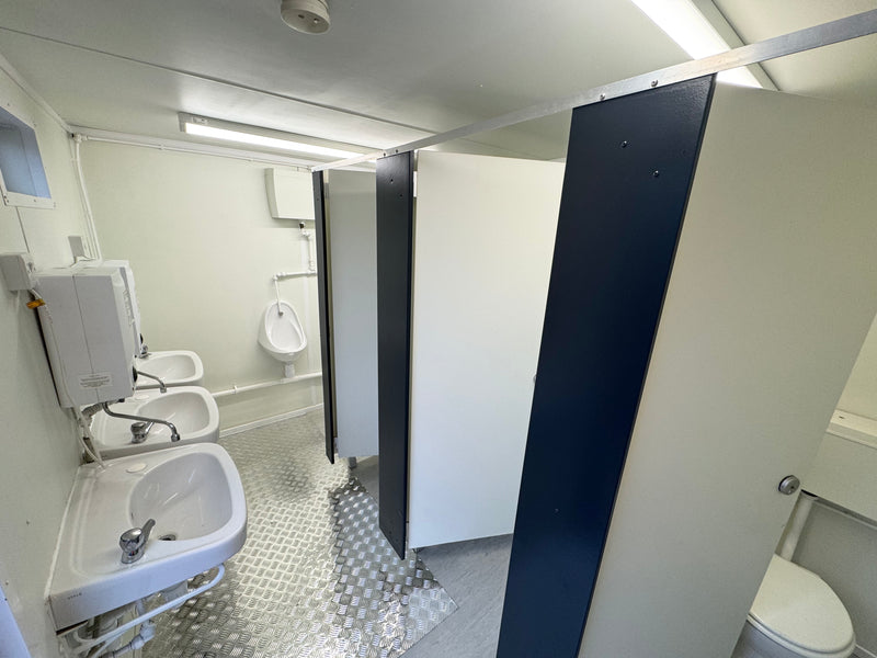 3+1 Toilet Block | 16 x 9 Ft Anti-Vandal | Portable Toilet Block | No 1108