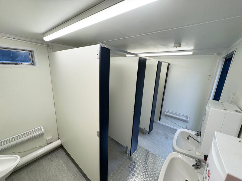 3+1 Toilet Block | 16 x 9 Ft Anti-Vandal | Portable Toilet Block | No 1108