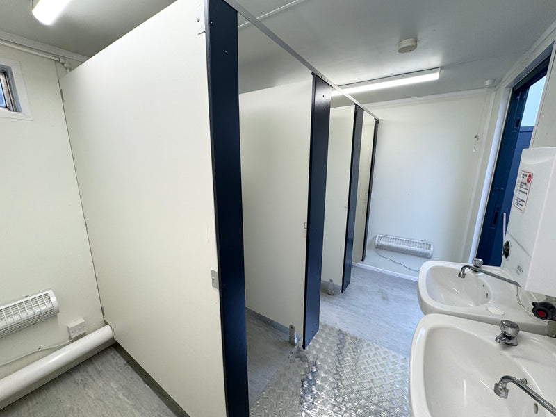 3+1 Toilet Block | 16 x 9 Ft Anti-Vandal | Portable Toilet Block | No 1108