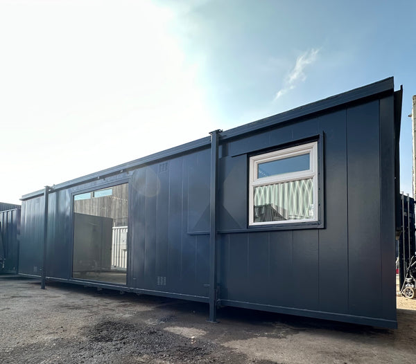 32x10ft Cabin | CUSTOM Office / Canteen | Cabin With Picture Window | Portable Building | No 1123