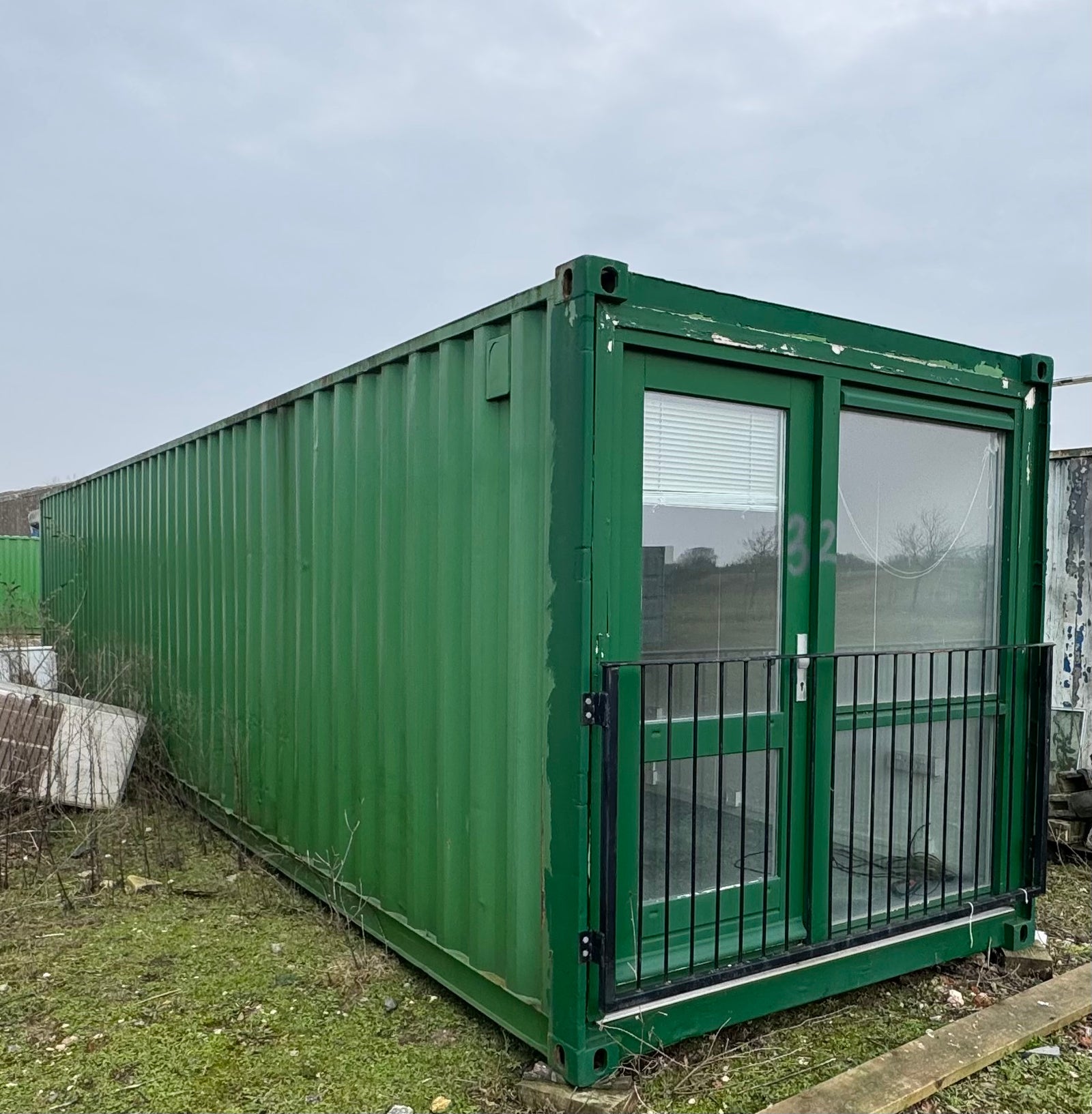 Converted Shipping Container 40 Ft | Container Office with WC & Shower