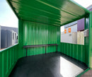 Steel Smoking Shelter - Green