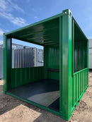 Steel Smoking Shelter - Green