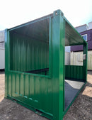Steel Smoking Shelter - Green