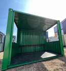 Steel Smoking Shelter - Green