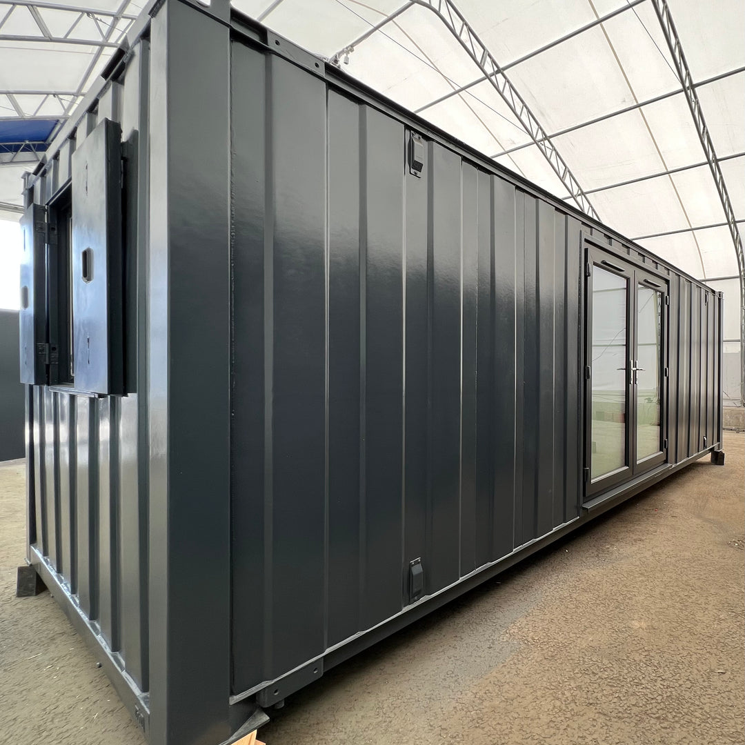 24 Ft Office Cabin| CUSTOM | Container Office  Open Plan |French Doors Installed | Portable Office Cabin | N0 903