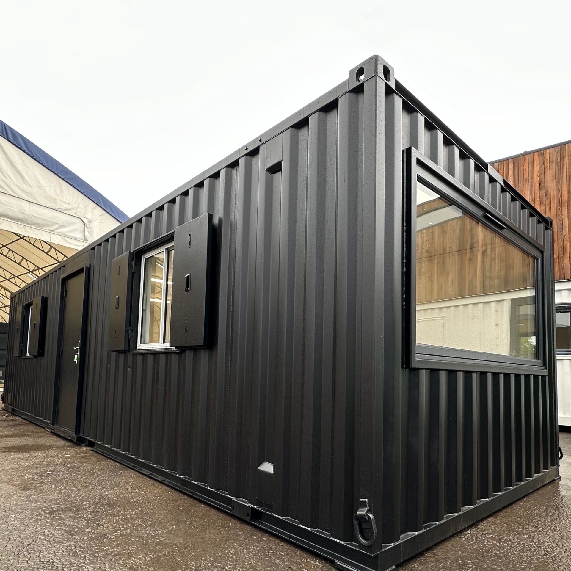 32x10ft Cabin | CUSTOM | Open Plan | Office  / Canteen | Picture Window | Portable Building | No 1116