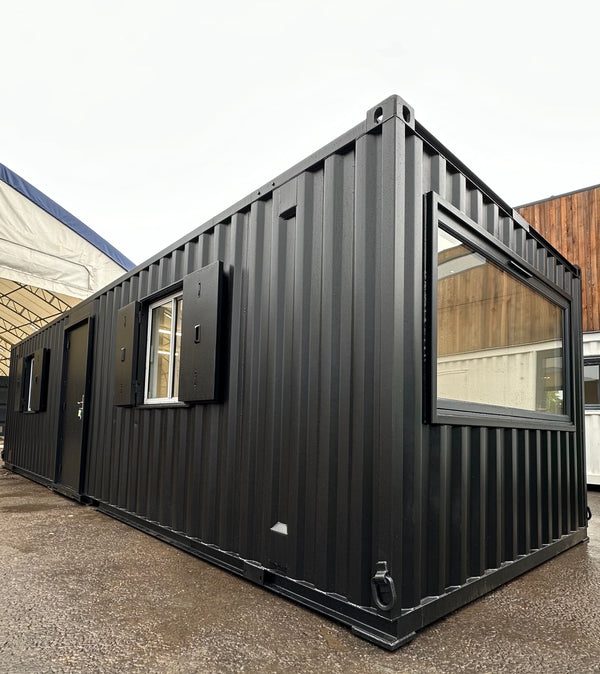 32x10ft Cabin | CUSTOM | Open Plan | Office  / Canteen | Picture Window | Portable Building | No 1116