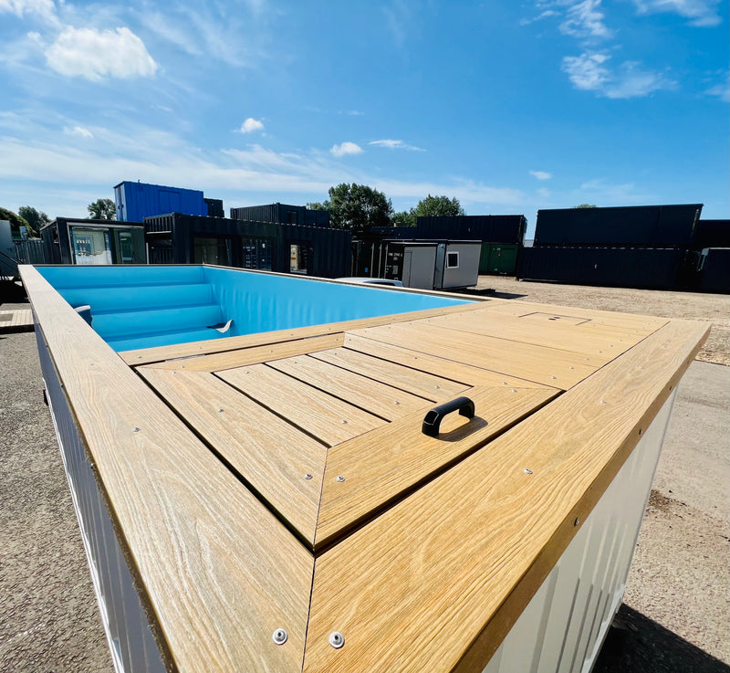 CUBE Container Swimming Pool - RECESSED DESIGN