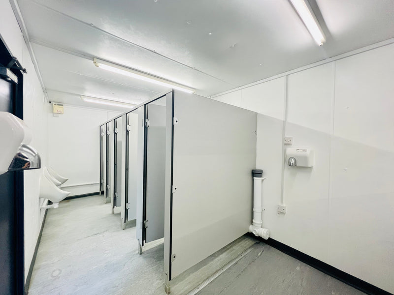 Portable Toilet Block 5+1 | 24 x 9 ft Anti-Vandal | Container Toilet WC | No 738