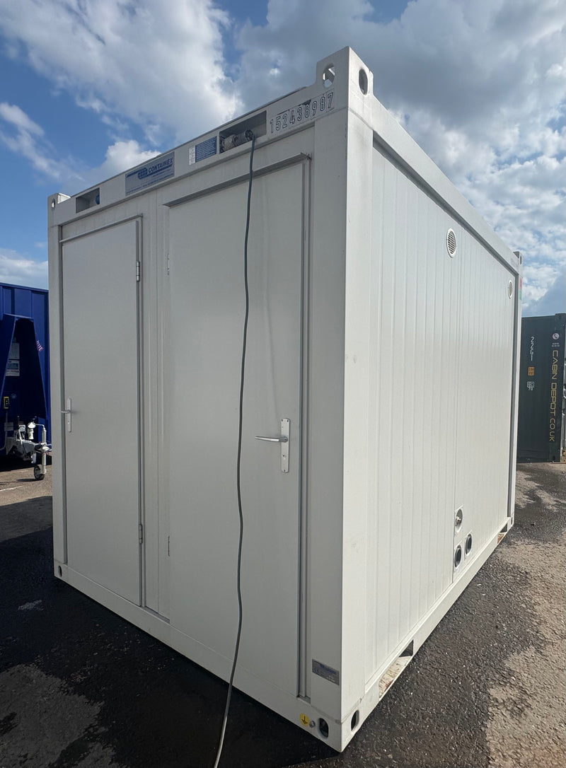 4 Bay Toilet Block | 4 WC's | 10x8 Ft | NEW Portable Toilet Block 4 Toilets, 4 Basins | Grey | No 795 LG