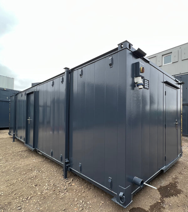 32x10 ft | Portable Toilet Shower Block | 5 + 1 | Separate Shower Room | No 962