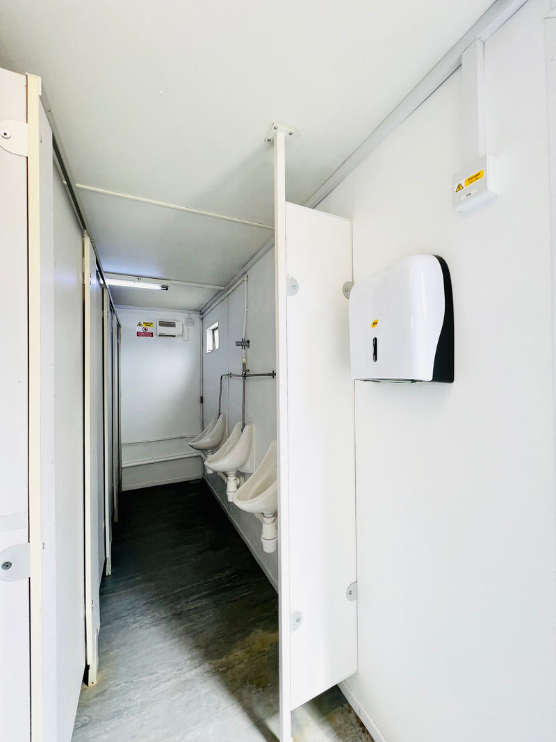 Portable Toilet Block 4+1 | 20 x9 ft | Portable Toilet Facility | Anti-vandal | No 890