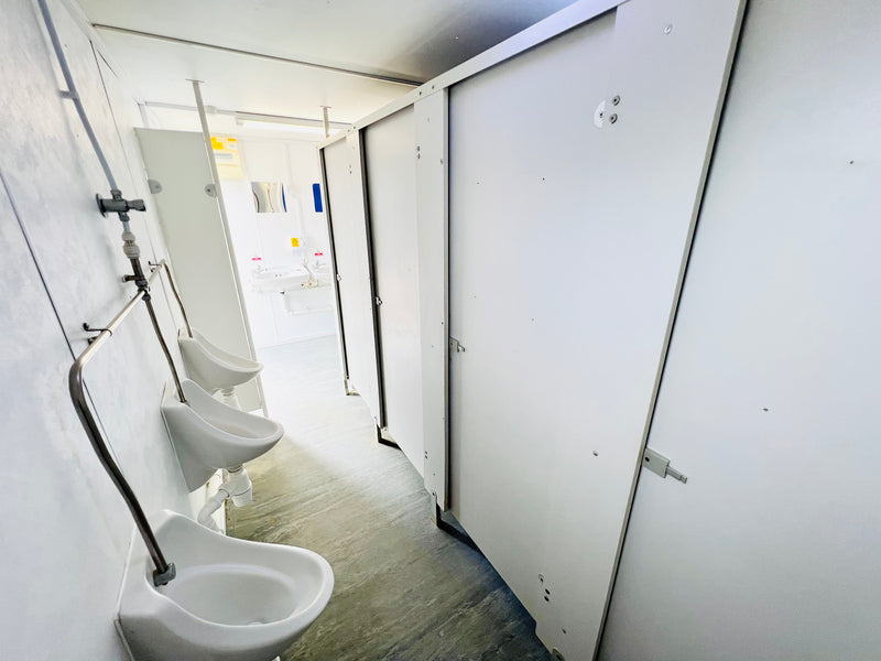 Portable Toilet Block 4+1 | 20 x9 ft | Portable Toilet Facility | Anti-vandal | No 890