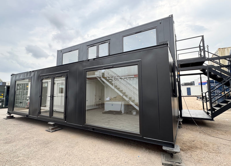 3 Bay | 32x10ft | Cabin Office Complex | Modular Portable Office | Container Conversion