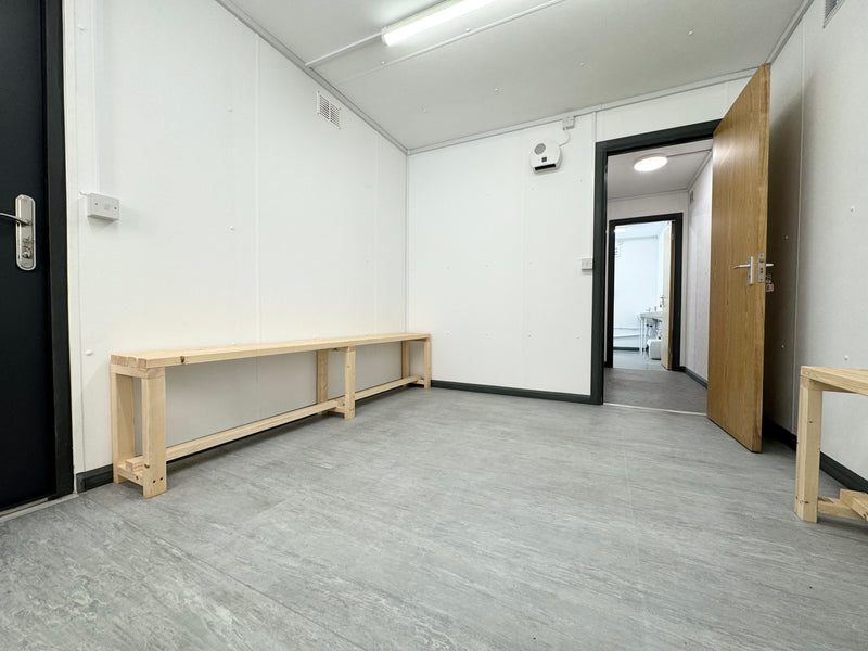 32x10ft | Toilet Block + Twin Shower Room + Drying Room | Changing Room | Anti Vandal Cabin | Portable building | Welfare | No 1348