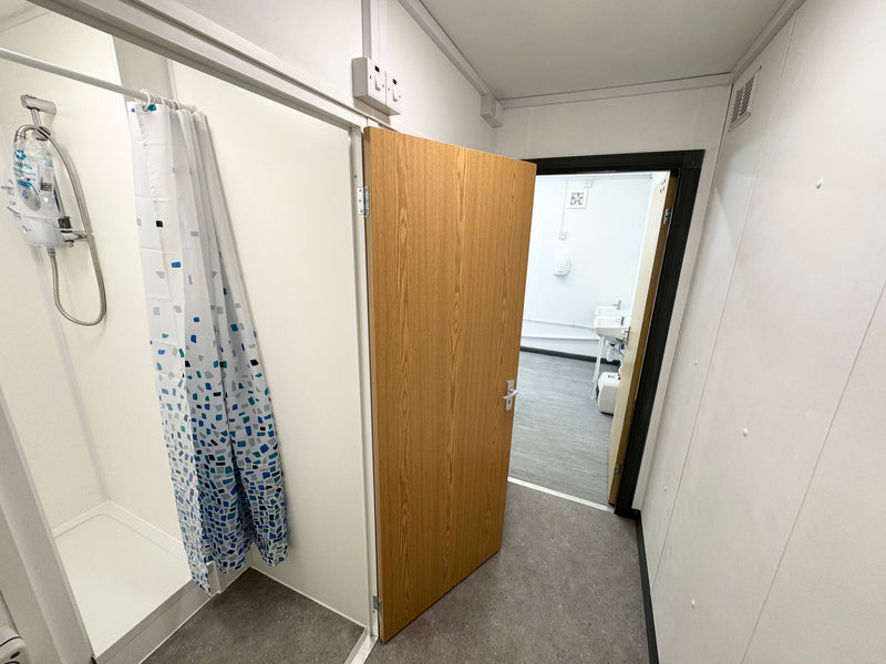 32x10ft | Toilet Block + Twin Shower Room + Drying Room | Changing Room | Anti Vandal Cabin | Portable building | Welfare | No 1348