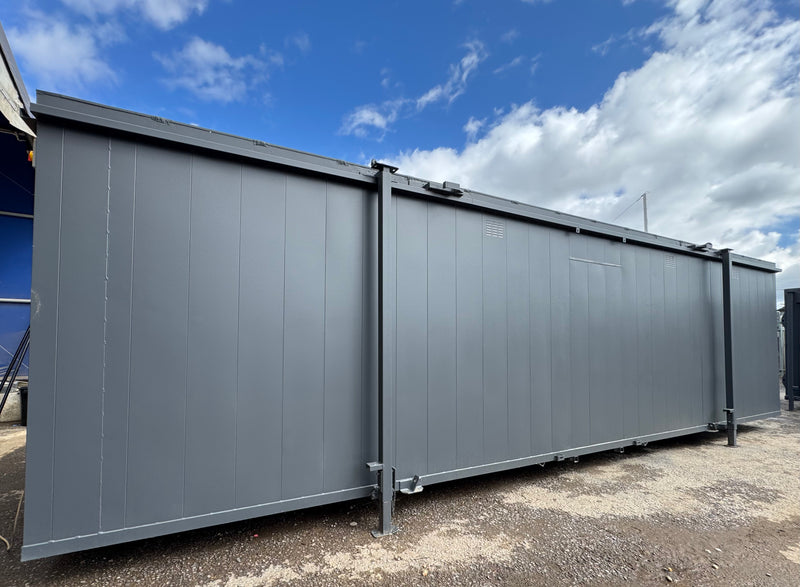 32x10ft | Toilet Block + Twin Shower Room + Drying Room | Changing Room | Anti Vandal Cabin | Portable building | Welfare | No 1348