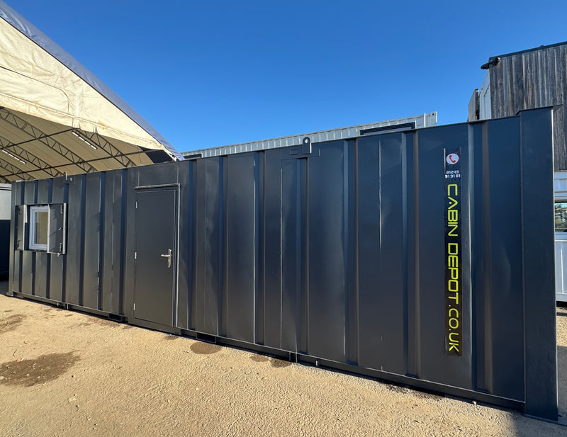 32x10ft Cabin | Open Plan Canteen / Office | Anti-Vandal | Portable Building | No 1453