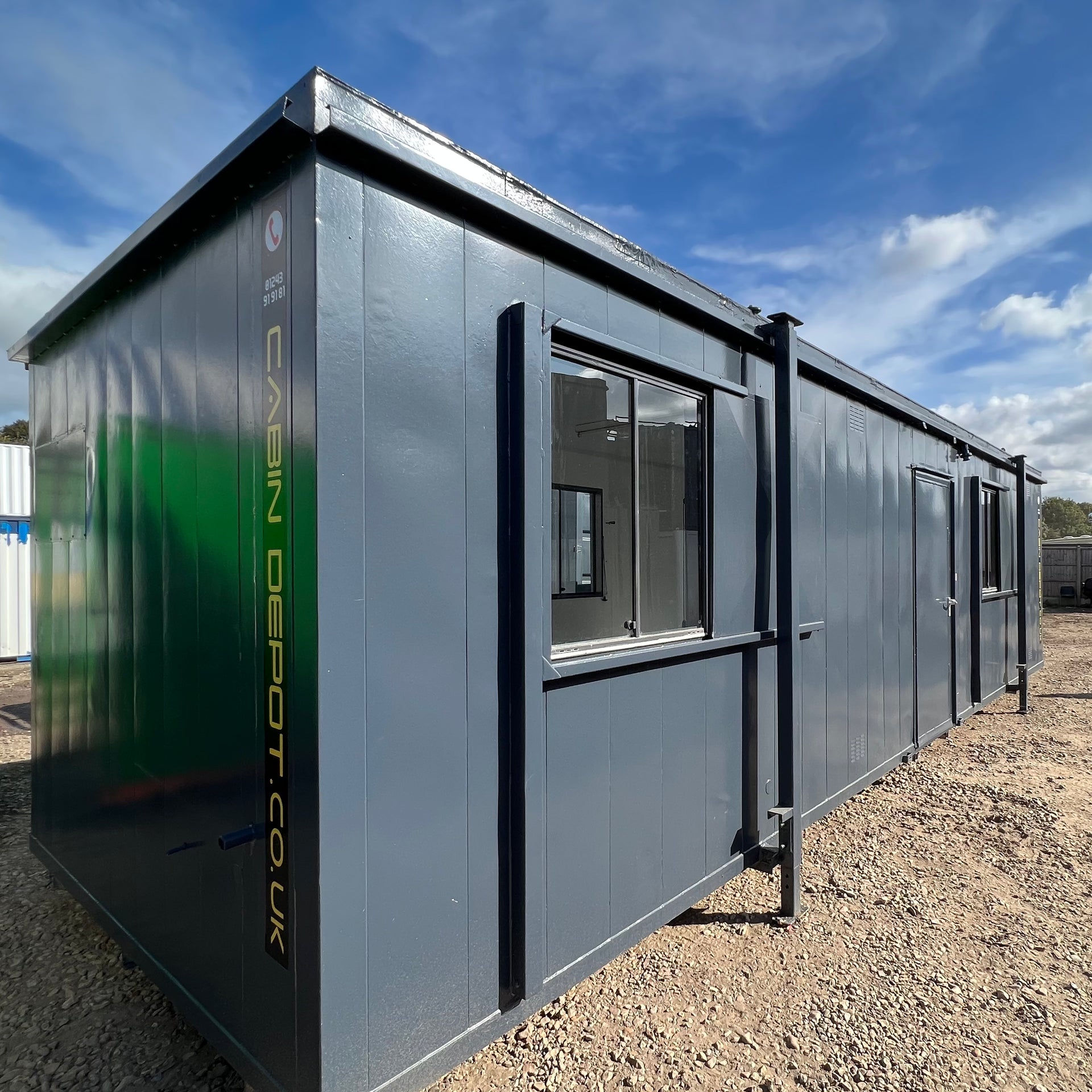 32x10ft Cabin | Open Plan With Kitchen | Office / Canteen | 10x3M | Anti-Vandal | Portable Building | No 880