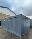 Toilet Block + Shower 24 x 9 Ft | 4 + 1 Toilet | Separate Shower Room | Portable Building | No 882