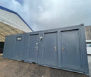 Toilet Block + Shower 24 x 9 Ft | 4 + 1 Toilet | Separate Shower Room | Portable Building | No 882