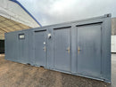 Toilet Block + Shower 24 x 9 Ft | 4 + 1 Toilet | Separate Shower Room | Portable Building | No 882