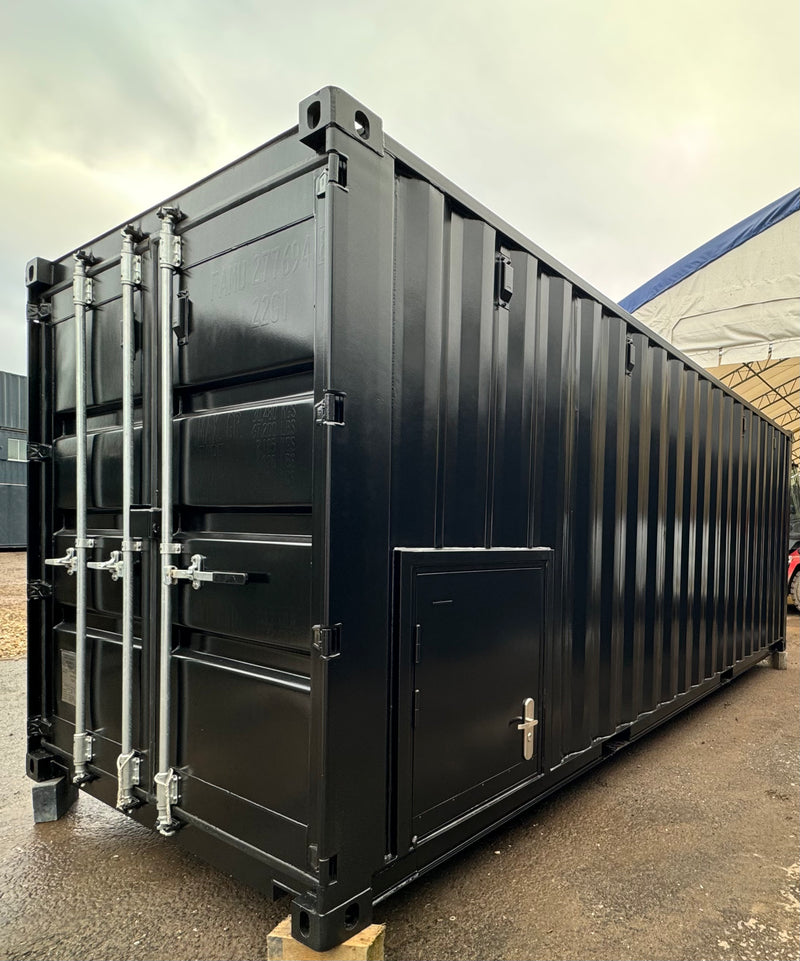 Customize Container Packing 20x8ft CUSTOM Converted/Modified Shipping Container | Jet Black