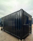20x8ft CUSTOM Converted/Modified Shipping Container | Jet Black