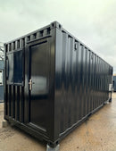 20x8ft CUSTOM Converted/Modified Shipping Container | Jet Black