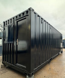 20x8ft CUSTOM Converted/Modified Shipping Container | Jet Black