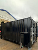 20x8ft CUSTOM Converted/Modified Shipping Container | Jet Black