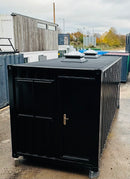 20x8ft CUSTOM Converted/Modified Shipping Container | Jet Black