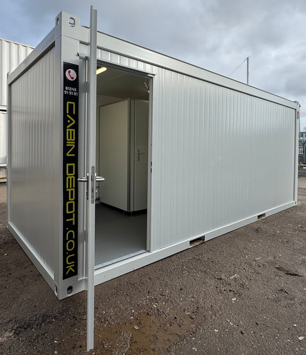 Toilet Block | 5 WC's | 5 Basins | 4 Urinals | 20x8 Ft | NEW Portable Toilet Block | Grey | No 797 LG