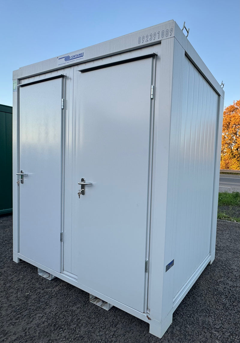 NEW 1 Toilet & 1 Shower Block | 8x5 Ft | Portable Containex Unit | GREY | No 855 LG