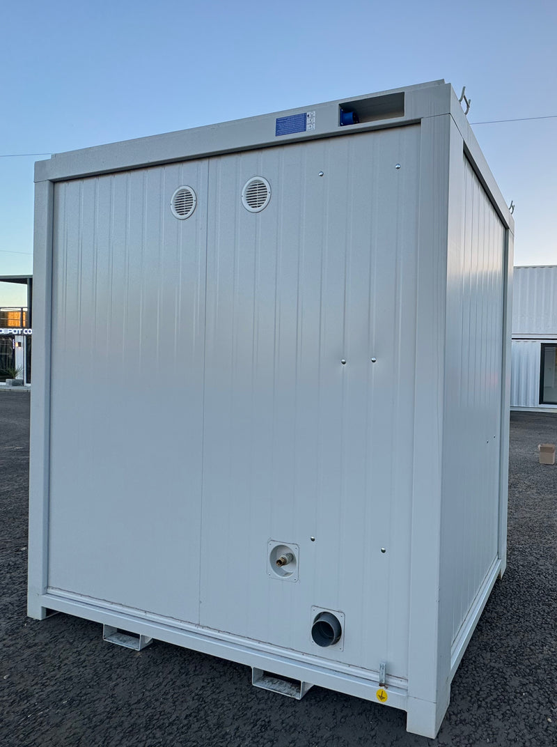 NEW 1 Toilet & 1 Shower Block | 8x5 Ft | Portable Containex Unit | GREY | No 855 LG