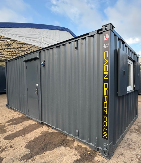 21x8ft | Office | Open Plan | Cabin / Container | Portable Anti-Vandal Building | No 995