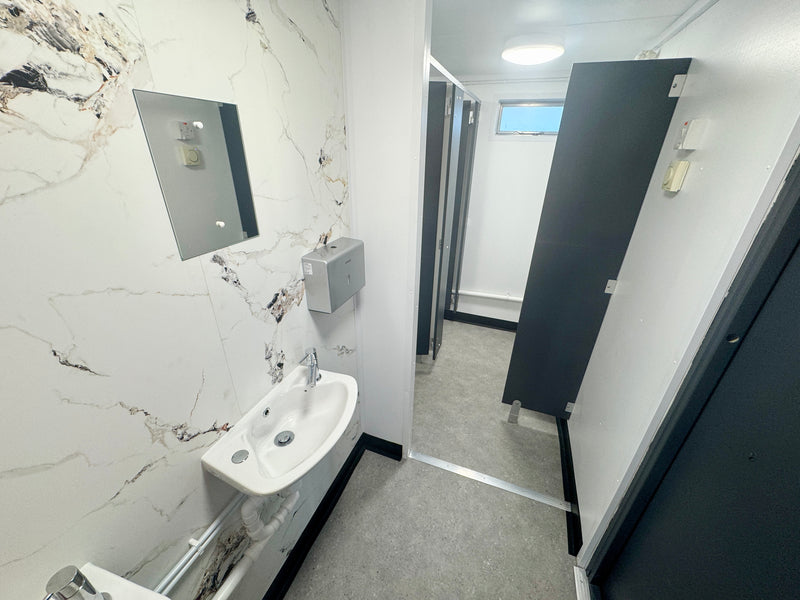 12 x 9 ft | Anti Vandal | 2 + 1 Toilet Block | Premium | Portable Building | Welfare | No 1506